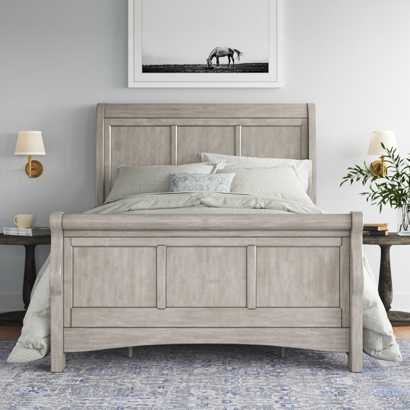 Three Posts™ Riya Low Profile Sleigh Bed & Reviews Wayfair